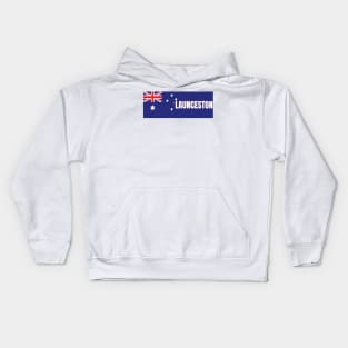 Launceston City in Australian Flag Kids Hoodie